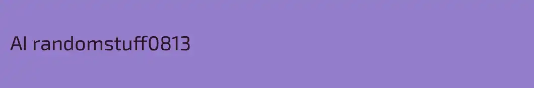 AI randomstuff0813